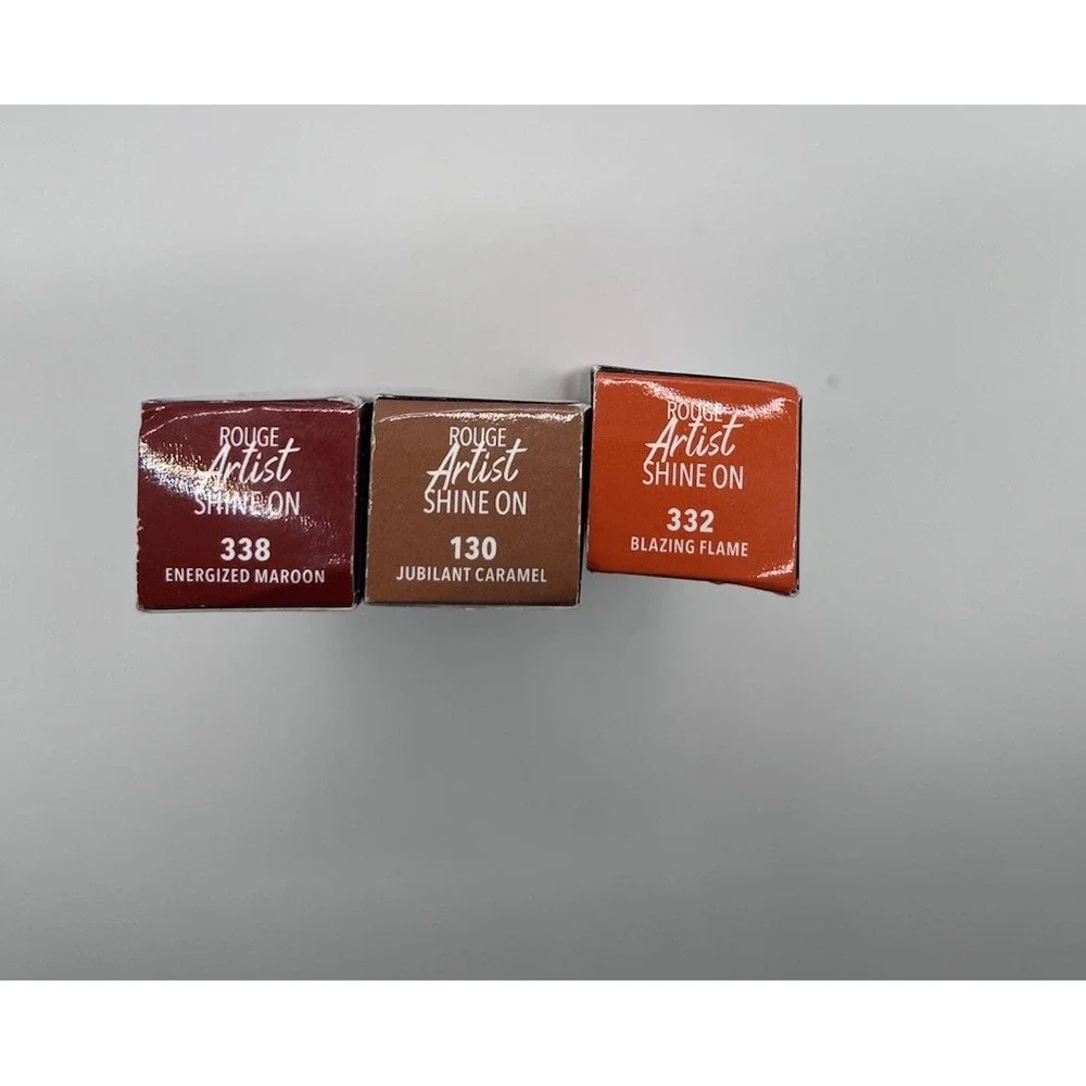 MAKE UP FOR EVER Rouge Artist Shine On Lip Color 0.10 oz 3 Pack New In Box